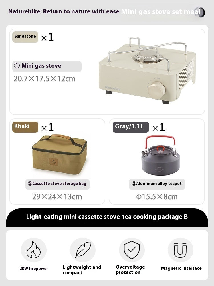 Mini Portable Gas Stove Outdoor Camping Cookware