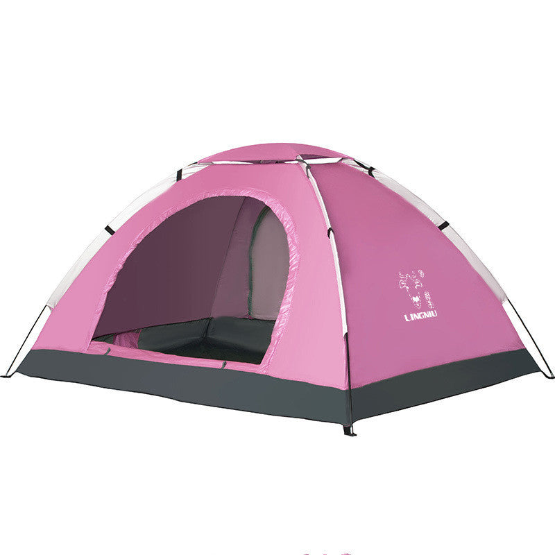Single-layer camping outdoor tent