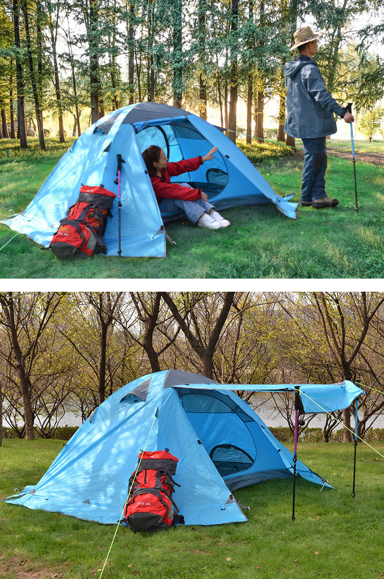 Outdoor Camping Double Love Aluminum Tent