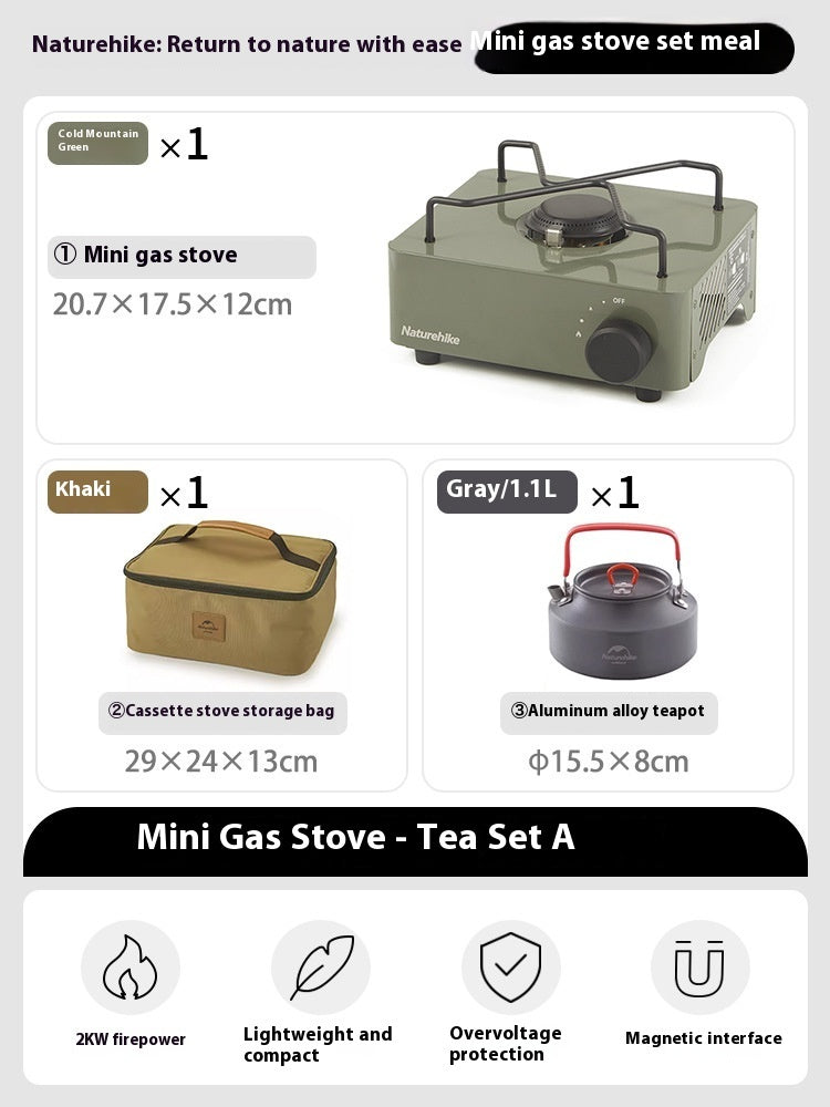 Mini Portable Gas Stove Outdoor Camping Cookware