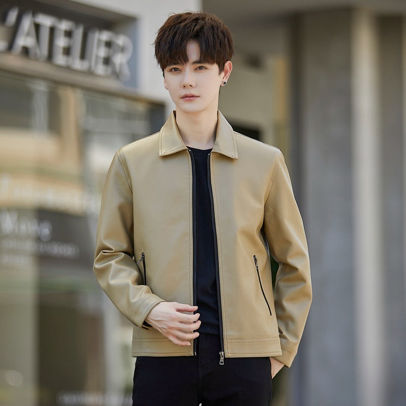 Men's Leather Casual Jacket