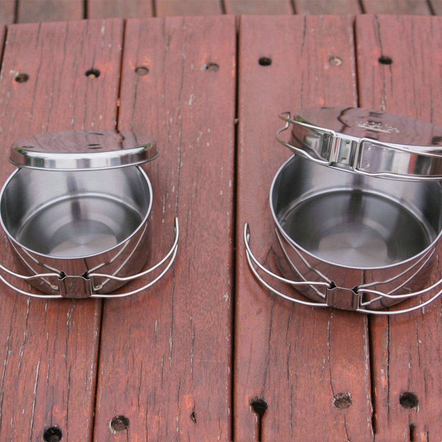 Outdoor Stainless Steel Cookware Suit Pot Set