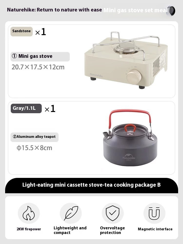 Mini Portable Gas Stove Outdoor Camping Cookware