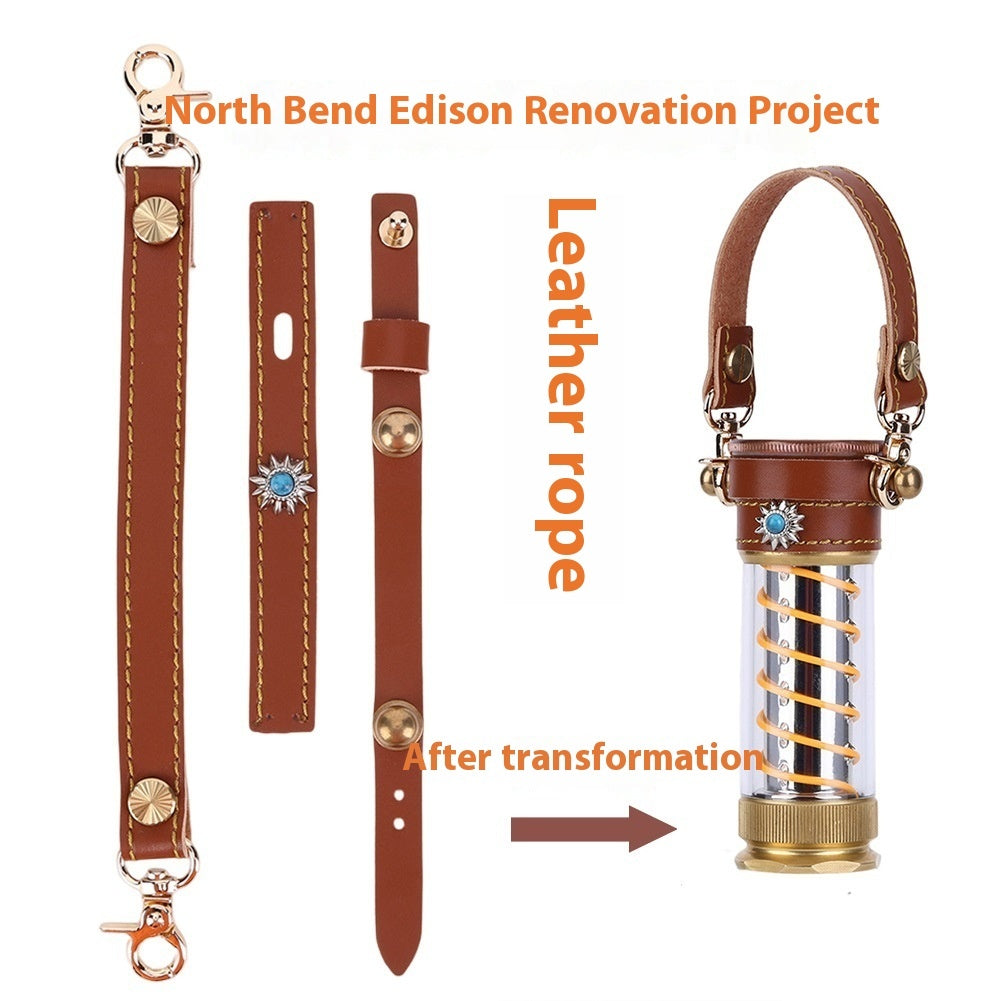 Leather Hang Rope 3-piece Suit Lantern