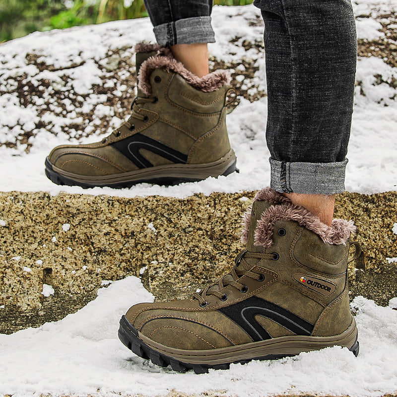 Cotton Winter Plus Velvet Warm Hiking Boots