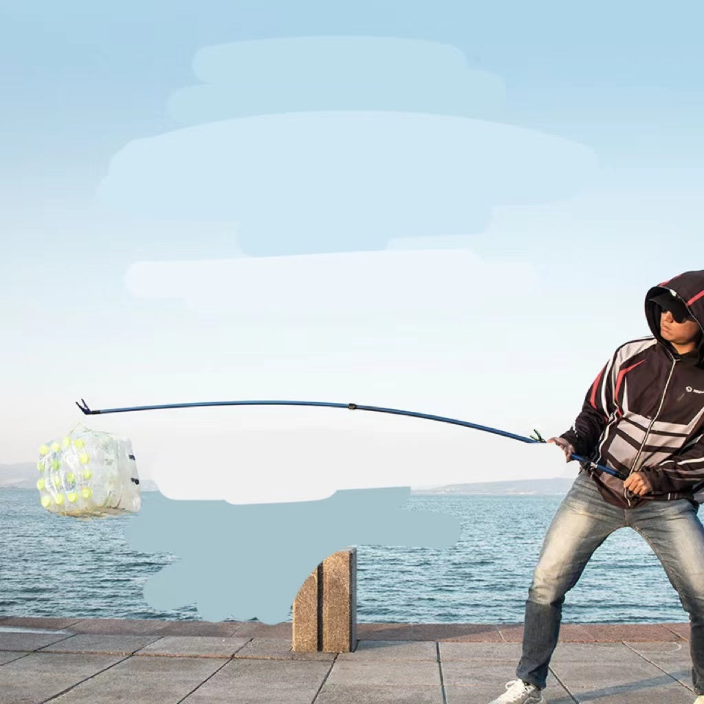 Carbon Battery Support Fishing Rod