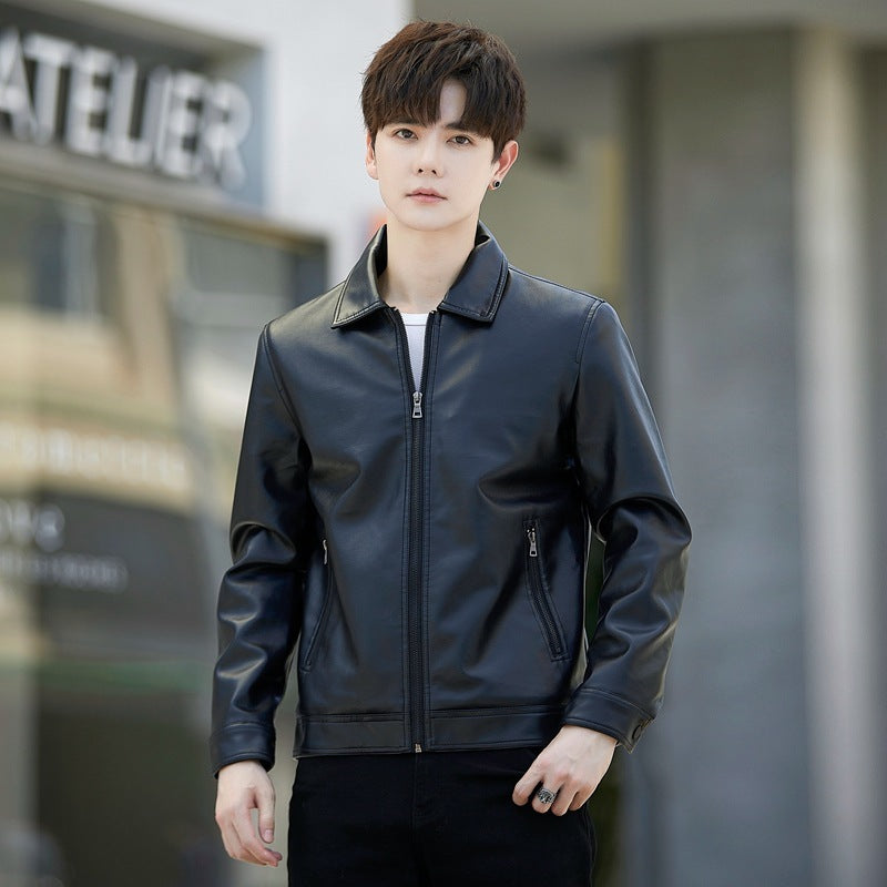 Men's Leather Casual Jacket