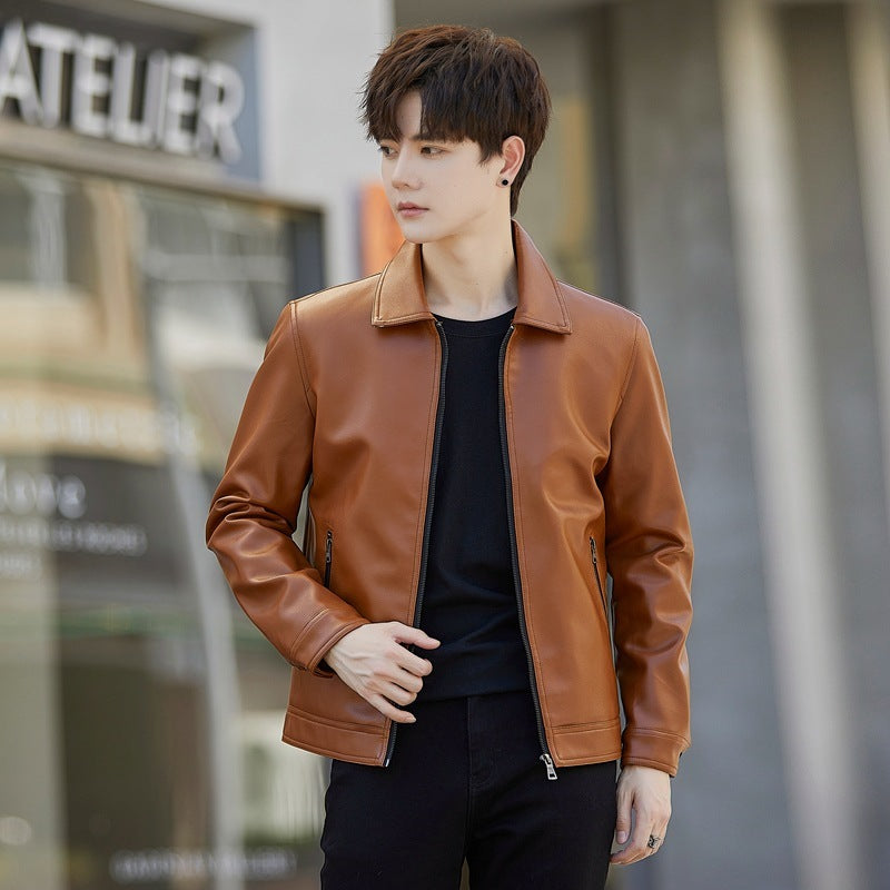 Men's Leather Casual Jacket