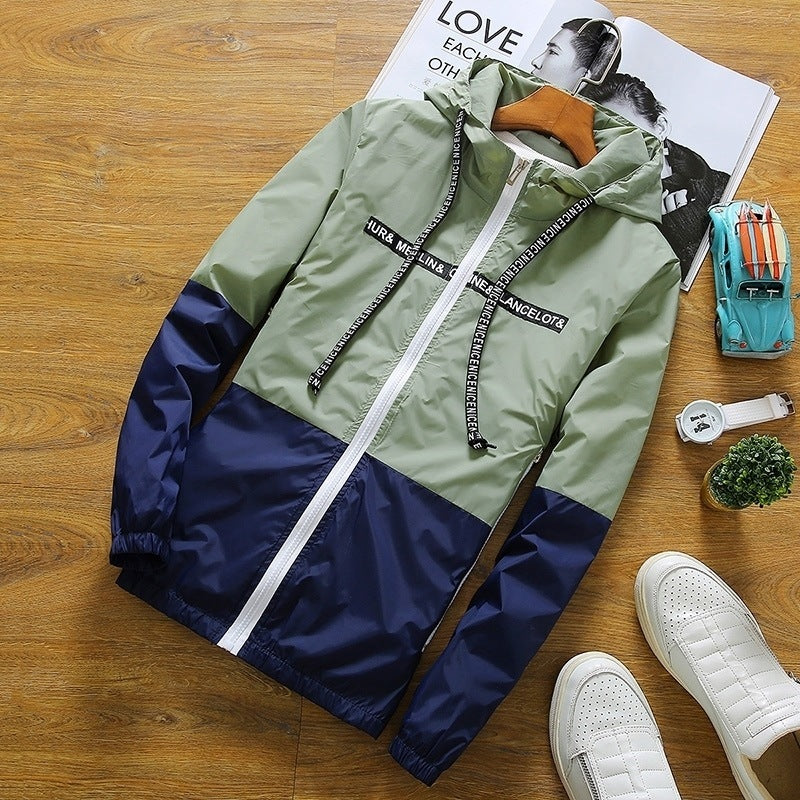 Fashion Colorblock Couple Jacket