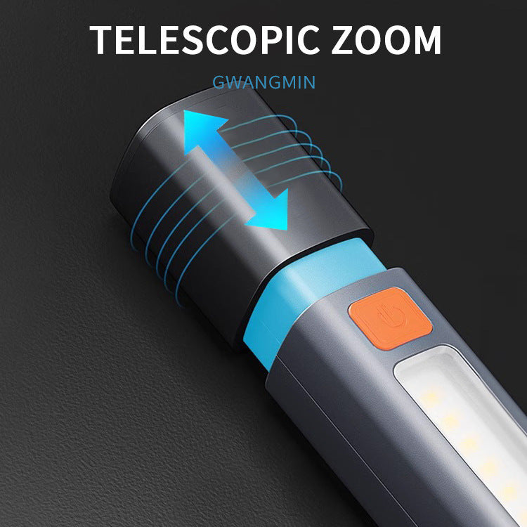Multifunctional Camping Rechargeable Portable Flashlight