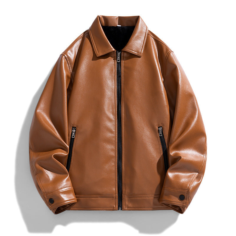 Men's Leather Casual Jacket